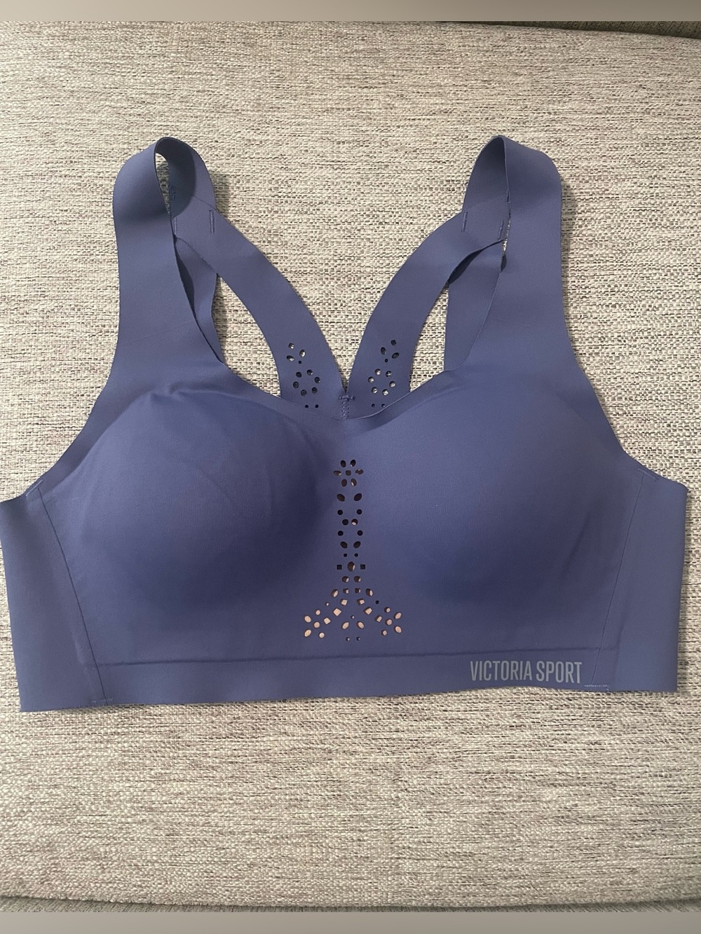 Victoria Sport VSX Blue Angel Max Sports Bra 34B Gym Sports Victorias Secret